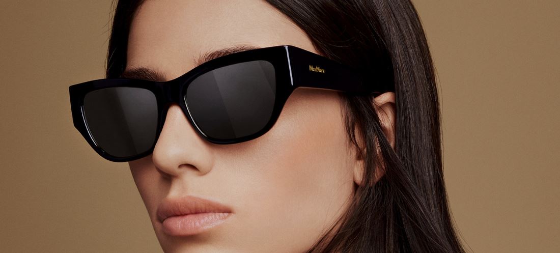 De nieuwe monturen en zonnebrillen van Max Mara zijn echte fashion statements
