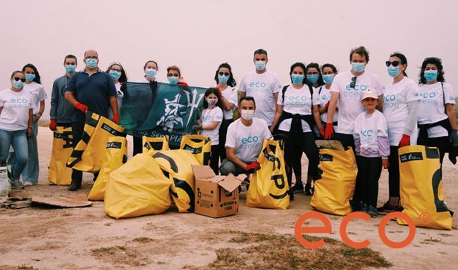 The ECO Ocean beach clean-up