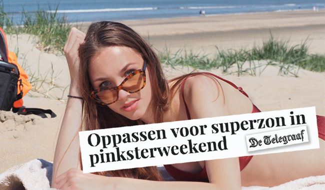 Prachtig weekend met heel veel zon dus vergeet je zonnebril niet